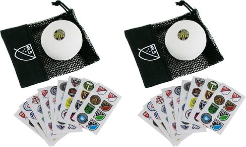 World's Smallest MLS Soccer Ball Set,Officially Licensed by Major League Soccer, Includes a Miniature Soccer Ball, Drawstring Bag, a Sticker Sheet Featuring All 29 Official MLS Team Logos, Ages 6+ in Kuwait