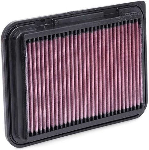 K&N High-Flow Original Lifetime Engine Air Filter: Increase Power & Acceleration, Washable, Premium, Replacement Car Air Filter: Compatible with 2002-2019 Toyota (Auris, Corolla, Yaris, Verso) 33-2360 in Saudi Arabia