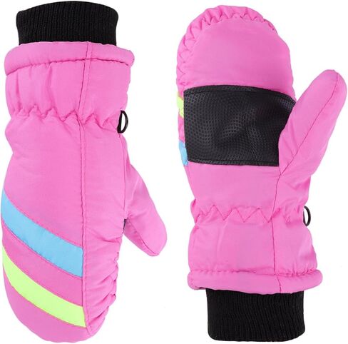 Winter Ski-Gloves for Boys Girls Water-Resistant Warm Snow Gloves for Outddor Activities（Kids 2-5 Years） in Saudi Arabia