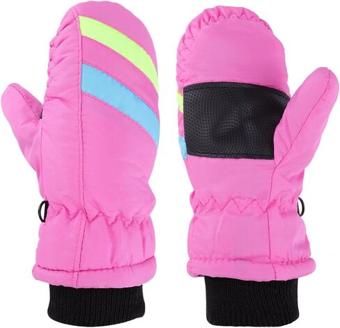 Winter Ski-Gloves for Boys Girls Water-Resistant Warm Snow Gloves for Outddor Activities（Kids 2-5 Years） in Saudi Arabia