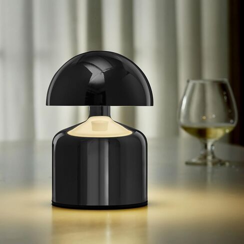 Cordless Mushroom Table Lamp, 2500mAH Rechargeable Battery Operated Lamp with 3 Color Stepless Dimming, Portable Touch Bedside Lamps for Bedroom, Nightstand, Patio, Office, Party, Bar, Gold in Saudi Arabia