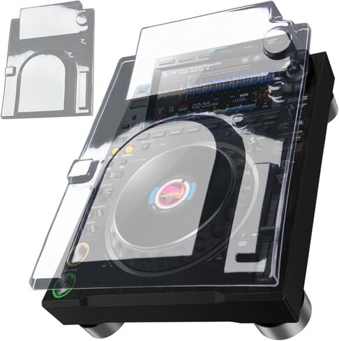 غطاء من البولي كربونات مكون من قطعتين لجهاز Pioneer DJ CDJ-3000، غطاء صلب لمعدات DJ واقي من البولي كربونات للحيوانات الأليفة - غطاء واقي مقاوم للخدش للسفر in Saudi Arabia