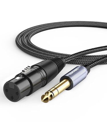 DUKABEL USB Microphone Cable, Upgraded XLR to USB-A Cable with 24bit/96KHz XLR Recording Cable for Podcasting Recording, 1.8M/6FT Mic Adapter for PC, Laptop in Kuwait