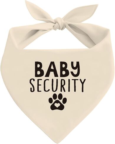 Baby Security Dog Bandana ، White Pet Dog Dicf Associory ، إعلان الحمل الكشف عن الطفل ، وشاح Triangle Dogs ، حيوانات أليفة للكلاب الصغيرة المتوسطة in Kuwait