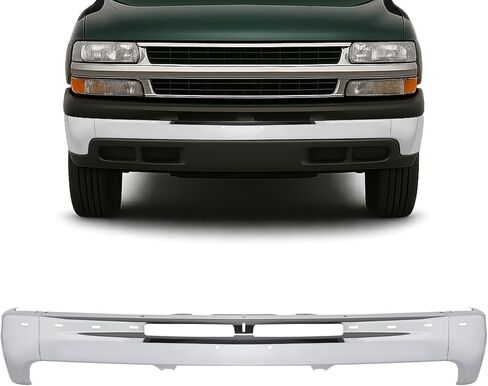 شريط وجه المصد الأمامي من KUAFU متوافق مع 1999-2006 Chevy/Chevrolet Silverado 1500/1500 HD/2500/2500 HD/3500، Suburban 1500/2500، استبدال Tahoe لـ 12335826-PFM GM1002375 in Saudi Arabia