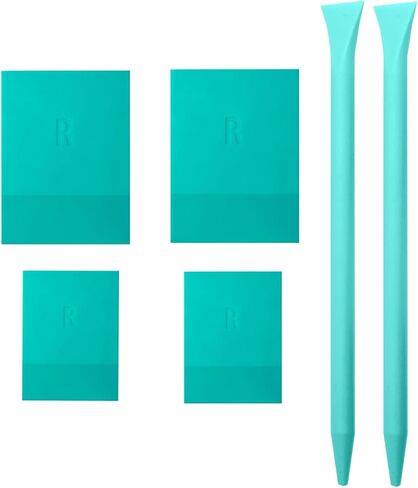 BOOLOOEN Mini Squeegee Rubber，Optimized for use with Mesh Backed Stencils and Transfers ， Mini Squeegee for Scorch Paste Wood Burning Paste, Paint, Screen (2) in Saudi Arabia