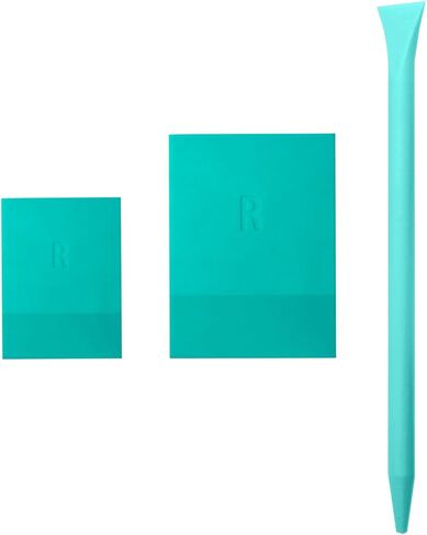 BOOLOOEN Mini Squeegee Rubber，Optimized for use with Mesh Backed Stencils and Transfers ， Mini Squeegee for Scorch Paste Wood Burning Paste, Paint, Screen (2) in Saudi Arabia