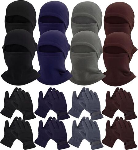 Winter Fleece Balaclava Ski Mask Gloves Set Bulk Warm Face Mask for Men Woman for Adult Cold Weather Hike in Saudi Arabia