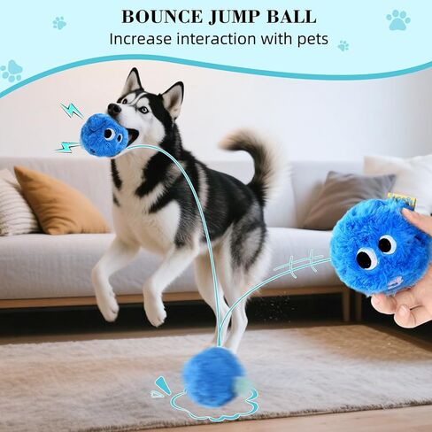 Dog Squeaky Toy, No Stuffing Plush Ball Dog Toy for Small Meduim Breed, Indestructible Puppy Chew Toys for Teething Chewing Interactive Fetch Play to Keep Them Busy, Blue, 3.1Inch in Kuwait