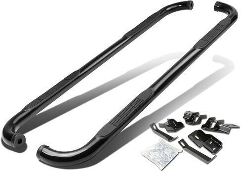 لوح الجري Nerf Bar مقاس 3 بوصات متوافق مع دودج رام 1500 2500 3500 Crew Cab 4 أبواب 2009-2020، ستانلس ستيل، كروم مصقول in Saudi Arabia