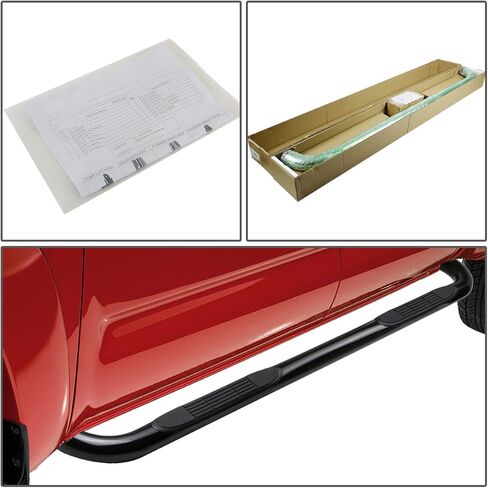 لوح الجري Nerf Bar مقاس 3 بوصات متوافق مع دودج رام 1500 2500 3500 Crew Cab 4 أبواب 2009-2020، ستانلس ستيل، كروم مصقول in Saudi Arabia