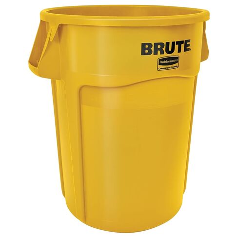 Rubbermaid Commercial Products BRUTE Heavy-Duty Round Garbage Can with Venting Channels, 44 Gallon, Green, Waste Container for Landscapers/Construction Sites/Restaurants/Offices/Warehouses/Home in Saudi Arabia