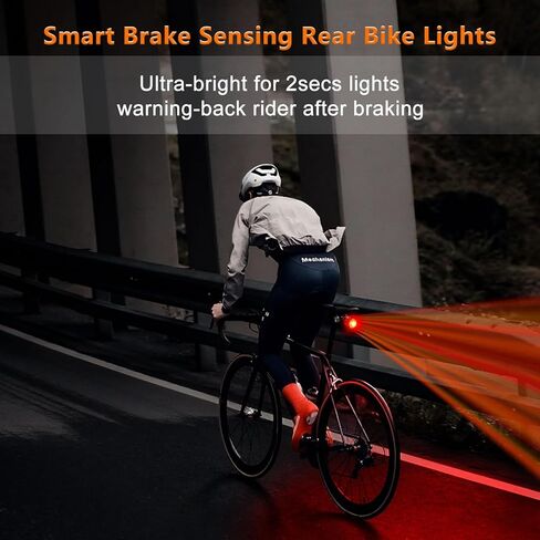 NineLeaf Bicycle Tail Light Rechargeable,Bike Tail Light with Alarm and Remote,Bike Alarms for Ebikes,IP65,113dB Alarms, Level 7 Sensitivity, Auto ON/Off Bike Tail Light with Smart Brake Lights in Saudi Arabia