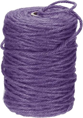 Meccanixity Natural Jute Twine String 328ft × 3 مم حبل خيوط طويلة طويلة للفنون الحرف اليدوية غلاف الزفاف عيد الميلاد ، البرتقالي in Saudi Arabia