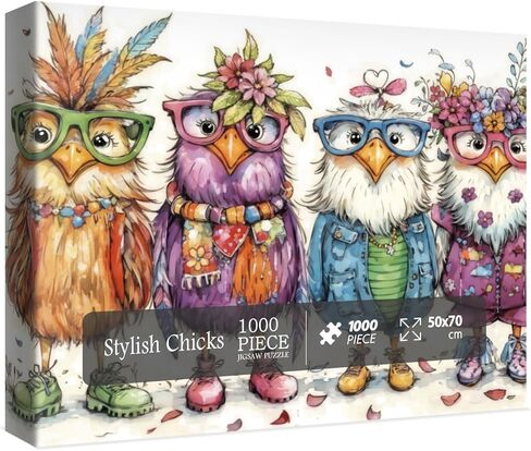 Colorful Birds Garden Puzzles for Adults 1000 Pieces, Flower Nature Jigsaw Puzzles, Cute Scene Art Puzzles in Saudi Arabia
