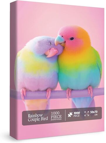 Colorful Birds Garden Puzzles for Adults 1000 Pieces, Flower Nature Jigsaw Puzzles, Cute Scene Art Puzzles in Saudi Arabia