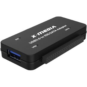 X-MEDIA XM-UB3235S V2 USB 3.0 to IDE SATA Adapter Converter, External Hard Disk Reader/Adapter - Support 2.5/3.5-Inch HDD/SSD Hard Disk Drive