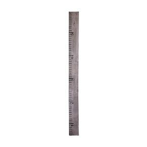 Rockin' Wood Reclaimed Vintage Wood Naturally Weathered Hand Painted Kids Toddler Children Ruler Style Growth Measurement Chart, No Vinyl, Weathered Grey Narrow