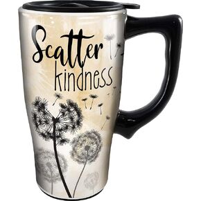 Spoontiques Scatter Kindness Ceramic Travel Mug