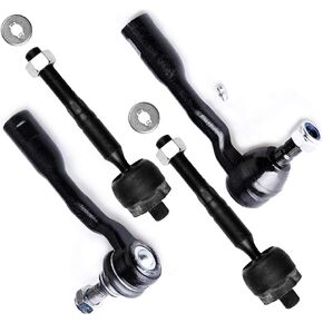 SCITOO 4-PC SET Suspension Kit For Toyota Sequoia Tundra Inner Tie Rod End,Outer Tie Rod End