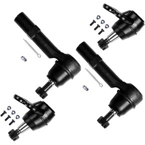 SCITOO 4-PC SET Suspension Kit For Buick Enclave For Chevrolet Traverse For GMC Acadia For Saturn Outlook Lower Ball Joint,Outer Tie Rod End