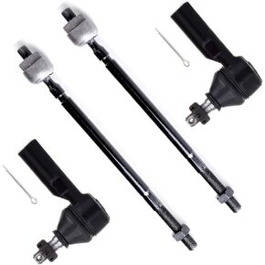 SCITOO 4-PC SET Suspension Kit For Geo Prizm For Toyota Corolla Inner Tie Rod End,Outer Tie Rod End
