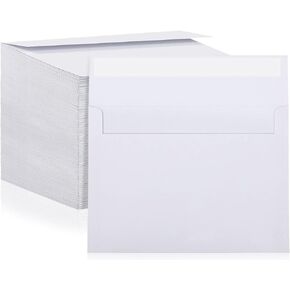 Yahenda 300 Pack A7 Envelopes Bulk Self Adhesive Kraft Paper Invitation Envelopes for Christmas Valentine Wedding Bridal Shower Birthday Party Greeting Cards, 5 x 7 Inch(Gold)