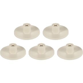PATIKIL 0.8 Inch Plastic Golf Tee, 5 Pack Hollow Training Driving Range Tee Stable Ball Holder for Outdoor Indoor Hitting Mat, Beige