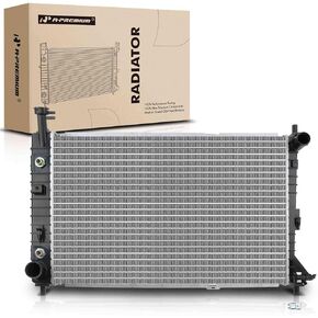 A-Premium Engine Coolant Radiator with Transmission Oil Cooler Compatible with Ford Mustang 1997-2004 V6 3.8L, 2004 V6 3.9L Automatic Trans. Replace# 1R3Z8005DA, F7ZH8005CC