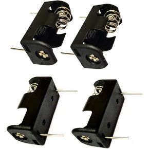 LampVPath (Pack of 4 14250 Battery Holder, 1/2AA Battery Holder, ER14250 Battery Holder, 1/2AA 3.6V Battery Holder with PCB Solder Mounting Lead