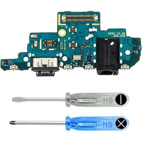 MMOBIEL Dock Connector Compatible with Samsung Galaxy A52 5G / A52-6.5 inch - 2021 - Charging Port - Headphone Port/Microphone Replacement - Type C - Incl. Screwdrivers