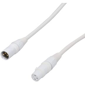 Audio2000'S E80103 3-Feet XLR-Female to XLR-Male White Color Balanced Pro-Audio/Recording/Microphone Cable