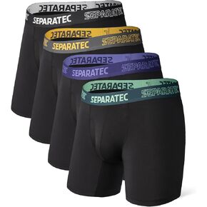 ملابس داخلية رجالية منفصلة للرطوبة من الخيزران رايون للرجال، ملابس داخلية لدعم الكرة، 4 عبوات in Kuwait