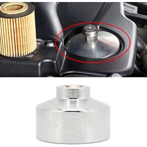 UZZH 32mm Socket Oil Filter Wrench, 6-Point 3/8" Drive Oil Filter Removal Tool, Low Profile Drive Socket Fuel Filter Wrench for GM, Audi, BMW, Ford, Volkswagen,Pontiac Chevrolet,Saturn,Saab,Chevy