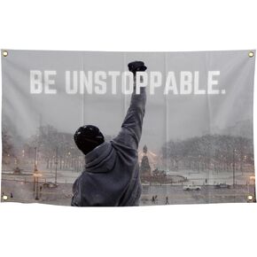 Be Unstoppable Inspirational Quote Wall Decor for Home Office Bedroom Living Room Kitchen Dining Room 3×5FT