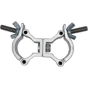 DJ Truss Swivel Coupler Clamp Fit Pipe 32-35mm F24 Heavy Duty Aluminum Alloy 110 LBs for Stage Lighting