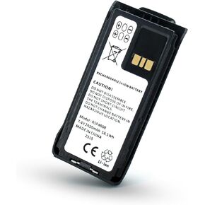 Accessoryway Replace PMNN4808 7.4V 2450mAh Li-Ion Battery for Motorola R7 Series Two Way radios Replacement Battery Solutions with Belt Clip - Non IMPRES