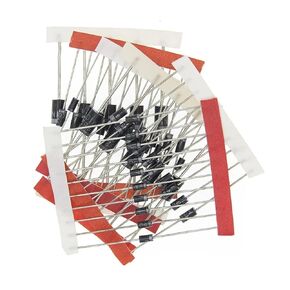 KSOPUERT 100PCS DIP Schottky Diode Kit 8 Values 1N4148/1N5399/1N5408/1N4007/1N5822/1N5819/FR107/FR207