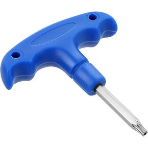 Golf Club Wrenches Tools Golf Torque Wrench Golf Head Adjustment Tool Stainless Steel Golf Club Driver Torque Tool with Plastic Handle, T20, Blue