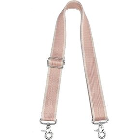Purse Strap Adjustable Replacement Crossbody 1.5" Wide Shoulder Straps Silver Hardware Bag Strap Guitar Strap for Canvas Purses Messenger Handbags…