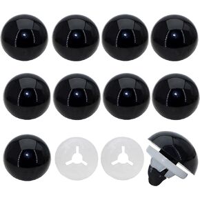 60Pcs Safety Eyes and Secure Washers for Amigurumi Crochet - Thalinfayi 24mm Blue Large Plastic Safety Eyes Crochet Craft Eyes for Amigurumi, Crafts, Crochet Doll DIY Making Supplies