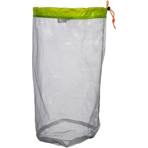 VGEBY1 Camping Mesh Storage Bag, Ultralight Nylon Drawstring Mesh Sack Stuff Storage Bag for Outdoor Travel Hiking (L-Green)