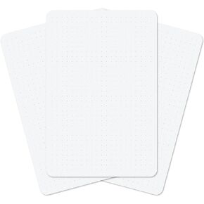 Notsu Dot Grid Index Cards 3x5 inch, 50 ct | Thick Dotted Note Cards w/Rounded Corners | Premium Heavy Duty Paper 350 gsm