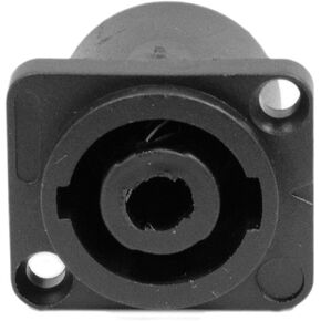 Seismic Audio - SAPT240-5Pack - 5 Pack of 4 Pole Speakon Panel Mount Connectors - Black - Fits Series D Pattern Holes Pro Audio
