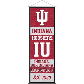 Indiana Hoosiers Banner and Scroll Sign