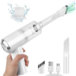 Mini Portable Vacuum Cleaner, Keyboard Wireless Handheld Vacuum with Brush Motor 4500PA High Power and TypeC, for Car,Office and Home Cleaning /V01/Black in Saudi Arabia