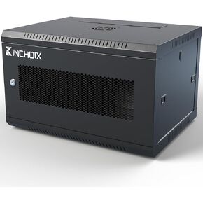 Kinchoix 6U Server Cabinet Wall Mount Network Rack Enclosure Cabinet Enclosure for Computer Data Networking Electronic Equipment, Removable Side Panels 14.5in Depth