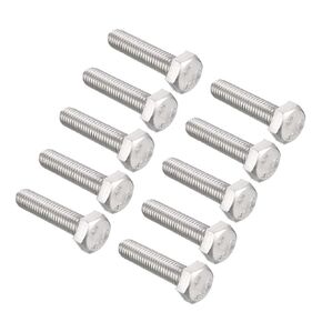 uxcell M8x70mm Hex Bolts 304 Stainless Steel Hexagon Screw Bolt 10 Pcs