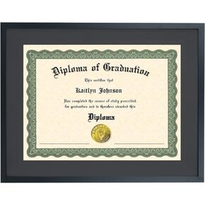 LTYHHK Picture Frame 12x15 Diploma Frame with Black Mat Solid Wood , Displays 12x15 Diploma with Black Mat or 16x20 Inch Without Mat , Degree frame 12x15 Document Frames 12x15 Certificate Frames