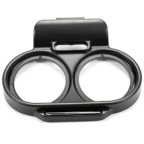 HECASA Gauge Cover Compatible with 1998-2013 Harley-Davidson Road Glide Gauge Instrument Top Nacelle Speedo Tach Housing Fairing Speedometer Gauges Bezels Trim Black Replacement for 67923-98B 21906